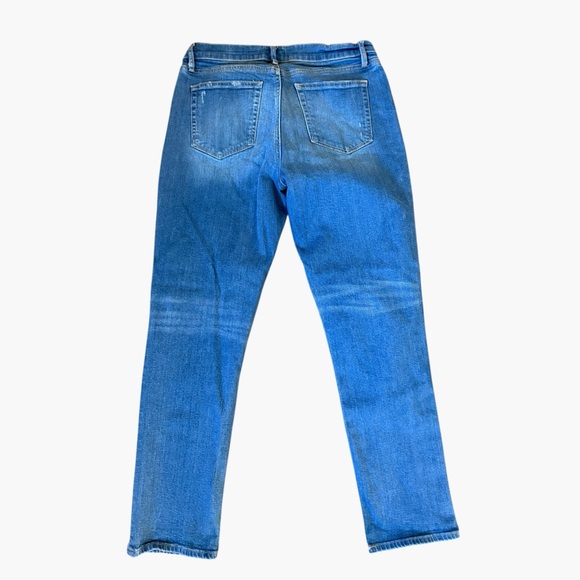 HP 🎉 LOFT Womens Girlfriend Jeans Size 28 / 6 Relaxed Fit Blue Denim - Picture 2 of 4